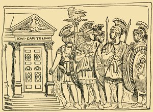 Soldiers of the Famous Praetorian Guard at Rome, c1930 by Unbekannt