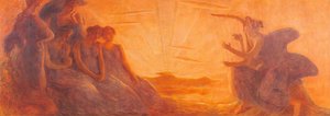 Some Women Listen to the Music Coming from the Strings of a Harp