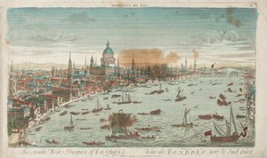 Southwest Prospect of London by Unbekannt