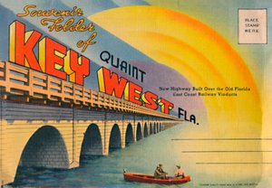 Souvenir Folder of Quaint Key West Fla. - New Highway by Unbekannt