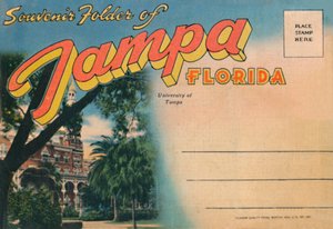 Souvenir Folder of Tampa, Florida - University of Tampa