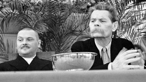 Soviet politician Andrei Zhdanov and Russian author Maxim Gorky