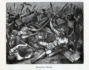 Death of Spartacus, 1882 by Unbekannt