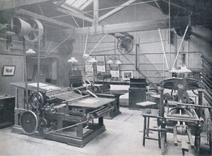 St. Bride Foundation School. Letterpress Machine Room