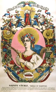 Saint Cecilia or Cecile, Legendary Roman Martyr