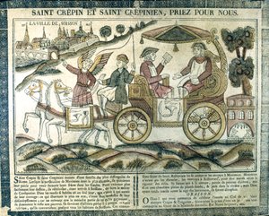 St Crispin and St Crispinian, Christian Martyrs by Unbekannt