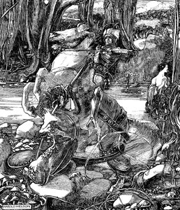 St George and the Dragon, 1901 by Unbekannt