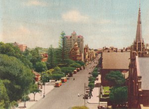 St. Georges Terrace, Looking West by Unbekannt
