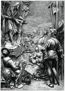St John the Baptist Preaching in the Desert by Unbekannt