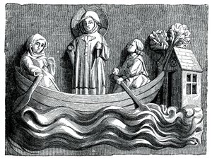 St Julian and St Basilissa, His Wife, Conveying Christ in Their Boat