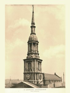 St Leonard, Shoreditch, The Steeple, mid-late 19th century