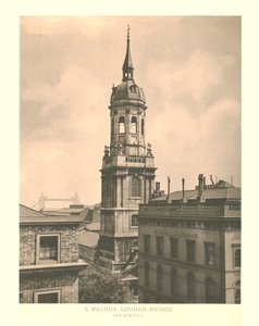 St Magnus, London Bridge, The Steeple, mid-late 19th century