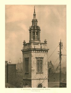 St Michael, Paternoster Royal, The Steeple by Unbekannt