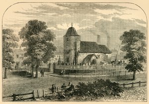 St. Pancras Church in 1820, c1876