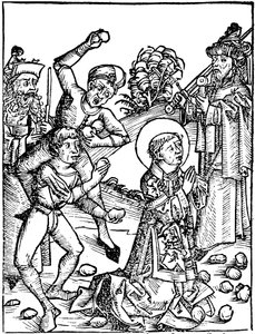 St Stephen, first Christian martyr c36 by Unbekannt