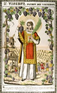St Vincent, Spanish Christian Martyr by Unbekannt