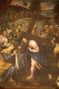 Saint Veronica and Jesus carrying his cross, Tricase, Italy by Unbekannt