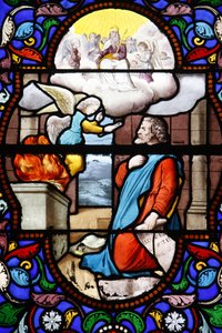 Stained glass, Paris, France