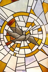 Stained Glass: Doves, Togoville, Togo
