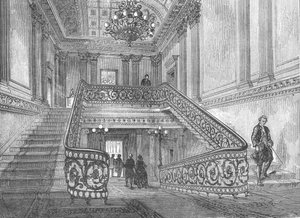 Staircase in Northumberland House, 1897 by Unbekannt