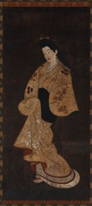 Standing figure of a girl by Unbekannt