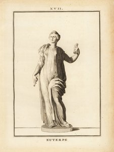 Statue of Euterpe, muse of music in Greek mythology by Unbekannt