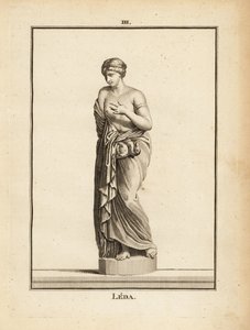 Statue of Leda, Aetolian princess later Queen of Sparta, seduced by Zeus in the form of a swan by Unbekannt