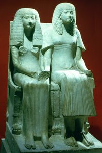 Statue of a Husband and Wife, Egyptian, 18th Dynasty by Unbekannt