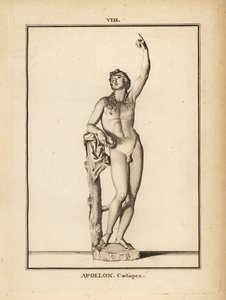 Statue of the Roman god Apollo Coelispex, looking at the sky by Unbekannt
