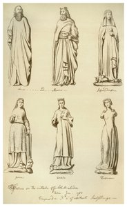 Statues formerly on the outside of Guildhall, City of London by Unbekannt