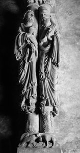 Statues of St. Peter and St. Paul, Anonymous Sculpture. 13th-14th Century, Cathedral of San Salvador de Oviedo, Spain