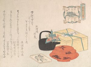 Still Life, Design of Yogoyomi, Pictorial Calendar, 1816
