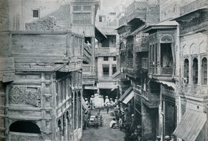 Street in Lahore, the capital of the Panjab by Unbekannt