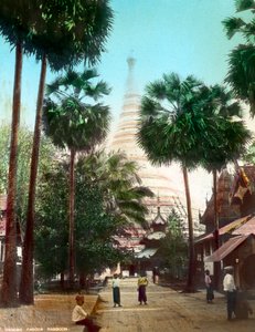 Street Leading Towards the Shwedagon Pagoda, Rangoon, Burma by Unbekannt