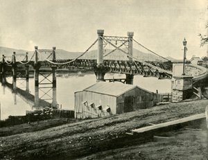Suspension Bridge, over the Fitzroy, 1901
