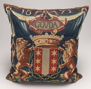 Tapestry-covered Cushion by Unbekannt