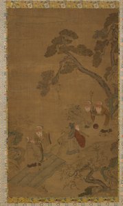 Tapestry: Five Sages in a Garden under Pines