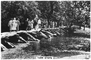 Tarr Steps, across the River Barle in Exmoor, Somerset