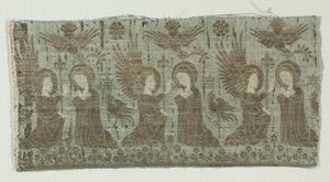 Textile Fragment with the Annunciation by Unbekannt