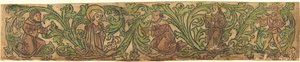 The Adoration of the Magi Set in a Border