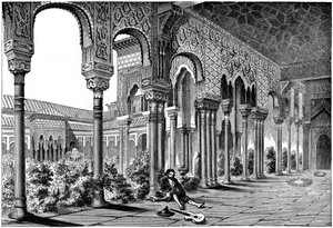 The Alhambra Palace, Granada, Spain, 1870