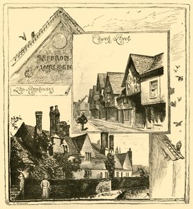 The Almshouses, Audley End, and Church Street, Saffron Walden by Unbekannt