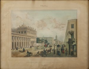 The Anichkov Palace in Saint Petersburg, End 1840s