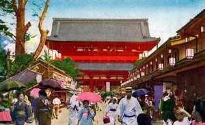 The Asakusa Kannon Temple, Tokyo, Japan by Unbekannt