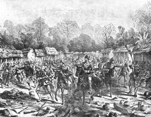 The Ashanti Expedition: Sir Garnet Wolseley Entering Kumasi by Unbekannt