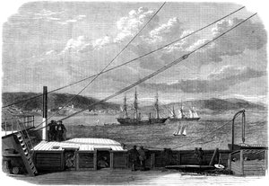The Atlantic telegraph expedition, Content Bay, Newfoundland