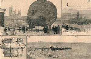 The Attempted Balloon Voyage Across The Channel by Unbekannt