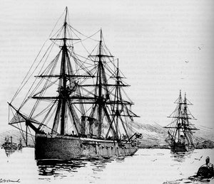 The Bacchante, Speed 16 Knots An Hour by Unbekannt