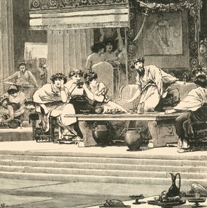 The Banquet of Damocles, 1890 by Unbekannt