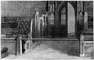 The Bar of the House of Commons, Westminster, London